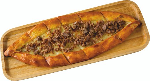 Pide Kaşarlı Kavurmalı / Пиде сыром и с мясом